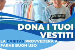 Donazione di vestiti usati alla Caritas